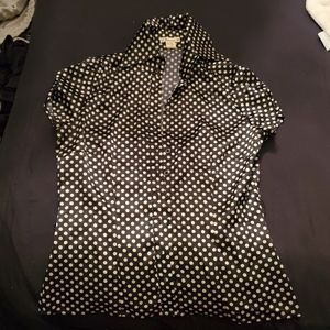Polka dot button up blouse